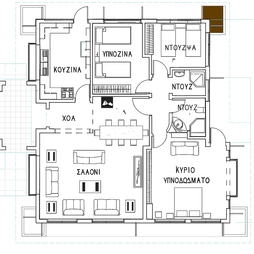 Σχέδιο Σπιτιού 120τμ