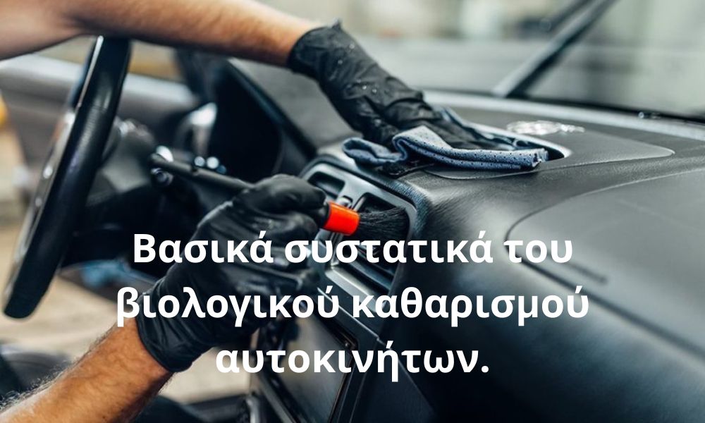 Βασικά συστατικά του βιολογικού καθαρισμού αυτοκινήτων.