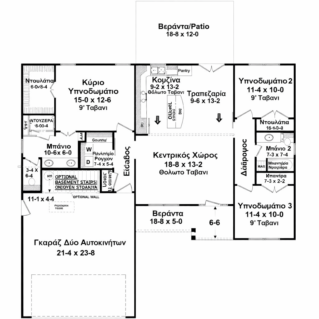 Σχεδια σπιτιων κατοψη σπιτιου με 3 υπνοδωματια