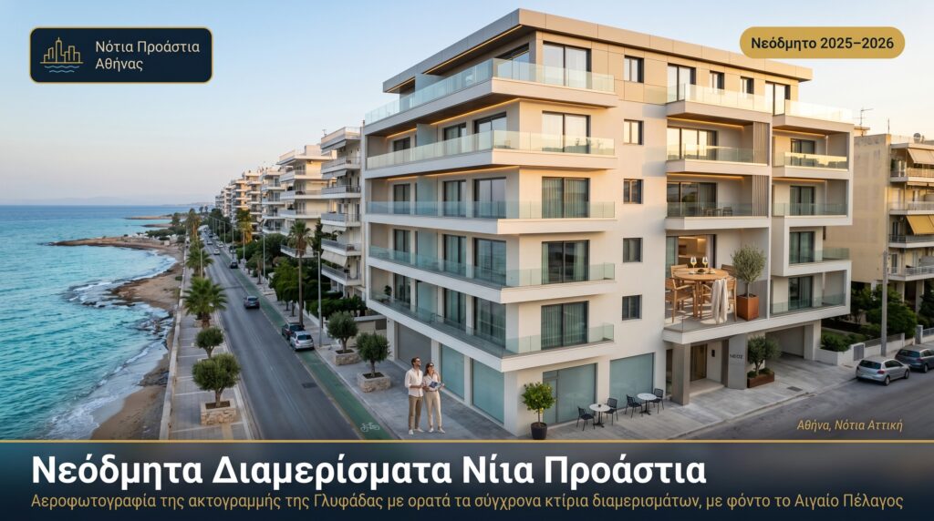 Νεοδμητα διαμερισματα νοτια προαστια