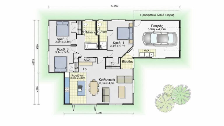 Αρχιτεκτονικα σχεδια σπιτιων 140τμ