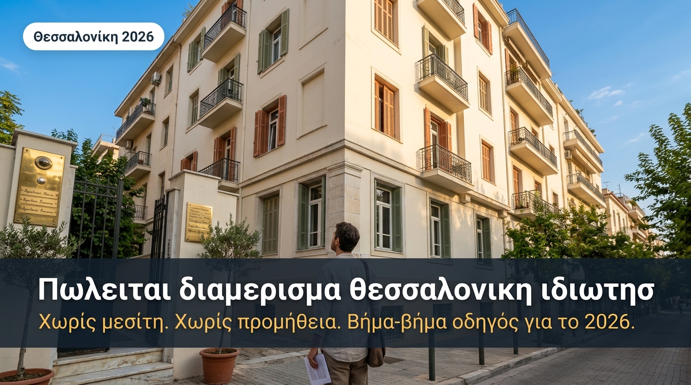 Πωλειται διαμερισμα θεσσαλονικη ιδιωτησ